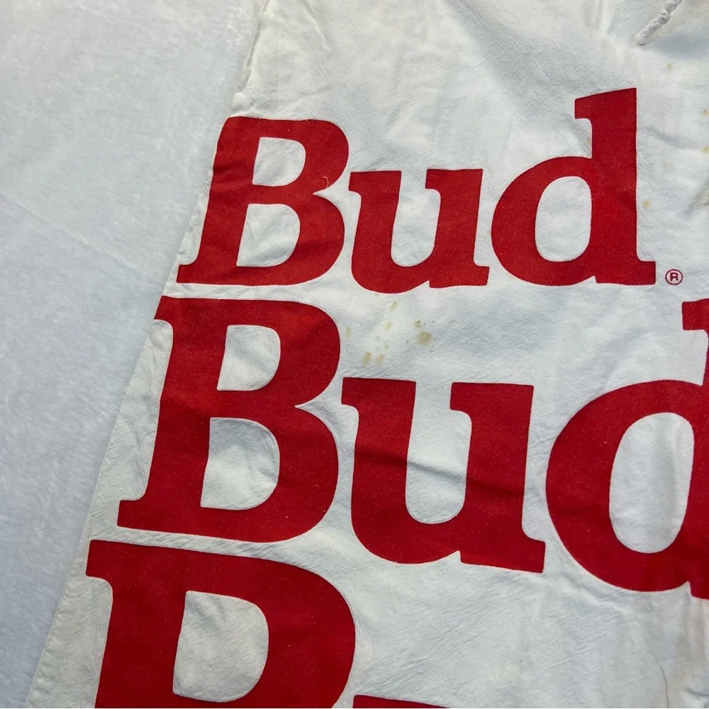 Budweiser White and Red Graphic Men's sweet sacks linebacker Shorts - Picture 6 of 9